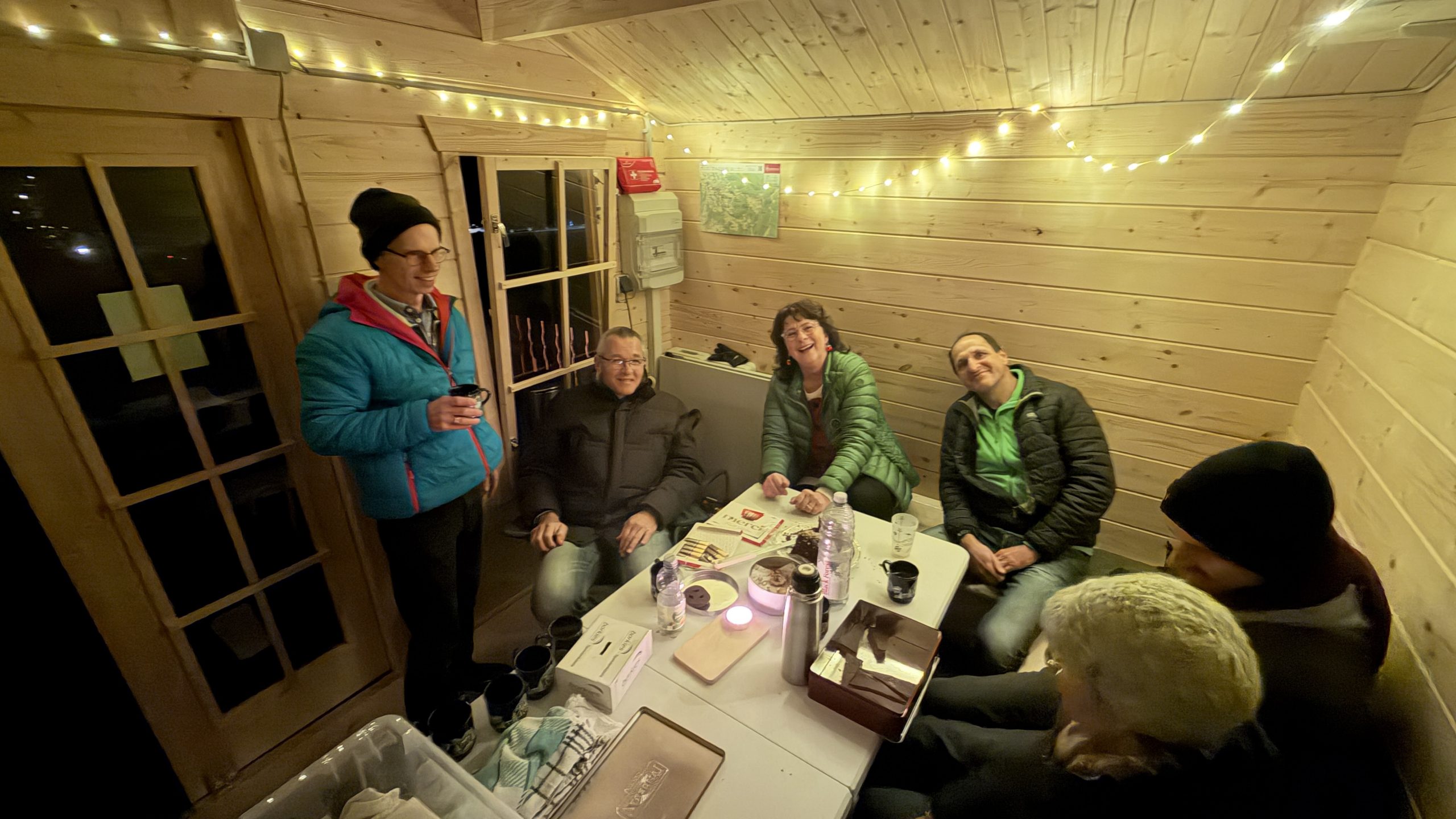 In der Landeplatzhütte